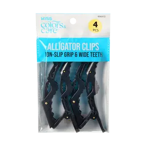 Kiss Colors & Care Alligator Clips - 4 Ct. | Claw Clips, Sectioning Clips, Hair Accessories Kiss Colors & Care Alligator Clips - 4 Ct. | Claw Clips, Sectioning Clips, Hair Accessories