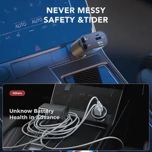 Car charger fast charge flash charge telescopic cable