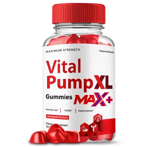 Vital Pump XL Max + Gummies for Men, 2x Stronger, VitalPump XL Max+ (1 Pack)