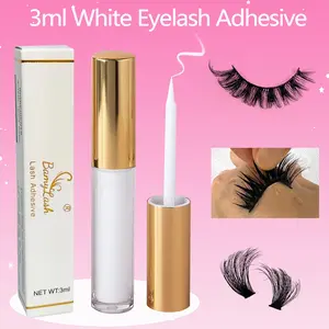 1pc False Eyelash Glue, Latex-Free Adhesive, White and Black Strip Lash Adhesive for Applying lashes everyday and make up use, Diy Eyelash Extensions