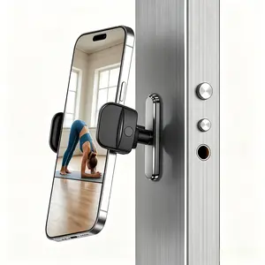 Magnetic Phone Holder for Gym - 360° Adjustable, Strong Portable Magnet Phone Mount for Workout Recording, Fitness Accessories Essentials, Compatible with Phone