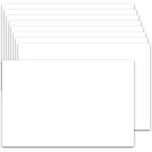 50 Pack 5x7 80lb White Thick Heavyweight Cardstock Paper for Printer Postcards Wedding Invitation Thankyou Cards