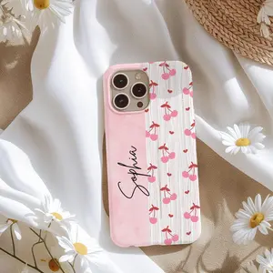 Custom Coquette Cherry Themed Phone Case
