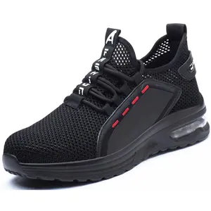 JuBang Steel Toe Work Shoes for Men Women Lightweight Safety Shoes Nonslip Work Sneakers Breathable Industrial Boots