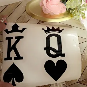 King and queen car decal