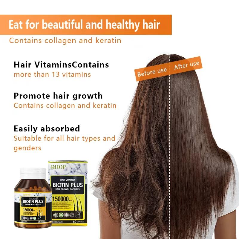 Hair Growth|With Biotin Inositol Folic AcidKeratin|Promotes Healthy Hair Regrowth & Prevents Breakage Healthcare Nail Healthcare Fitness Supplement Vitamin Bathroom Collagen Dietary Edible Dietary Edible Beauty Colagen