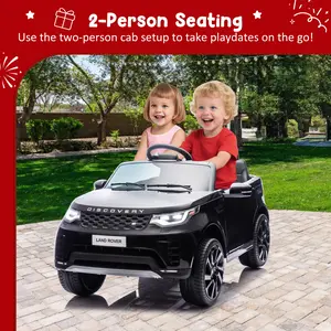 Garvee Licensed 12V Land Rover Kids Electric Ride-On Car, Battery Powered, Parental Remote Control, Spring Suspension, LED Lights, Music - Realistic 1-Seater Electric Vehicle Toy for Boys and Girls