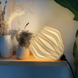 Flower Tulip Table Lamp, Mid Century Modern Lamp, Minimalistic Bedside Lamp, Reading Lamp.