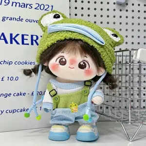 20cm Plush Doll Clothes Set – Cute Cotton Sweater Outfit Replacement for Toy Dolls