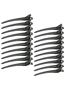 20pcs Metal Hair Clips Set, Sectioning Clips, 9cm Crocodile Clamps for Women, Heatless Styling Tools, Salon Beauty Equipment, Multi-Pack Hair Accessories