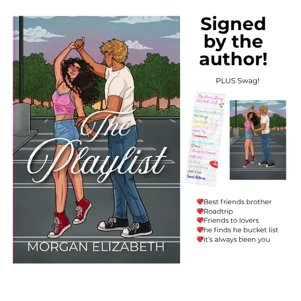 The Playlist Shop Exclusive Character Cover - small town friends to lovers romance novel