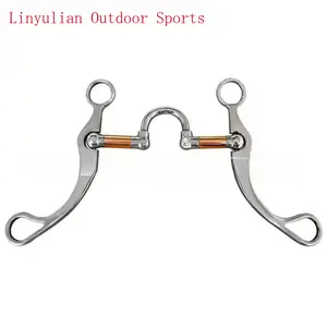 Horse Bridle Rotating Horse Street 304 Stainless Steel Red Copper Bridle Horse Equestrian Accessories