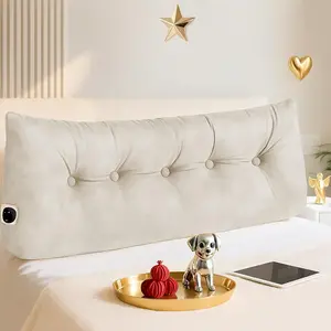 Headboard Pillow , Triangular Bed Wedge Backrest Reading Pillow Cushion for Dorm Sofa Day Bed