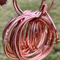 Hammered Ends Pure Copper