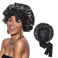 Short Bonnet(Black Stars and Moon+black)