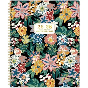 Monthly Planner 2026-2028 - 3 Year Planner/Calendar 2026-2028, JAN 2026 - DEC 2028, 9" x 11", 3 Year Calendar 2026-2027-2028 monthly planner with 36 Monthly Tabs, Notes Pages, Inner Pocket - Floral