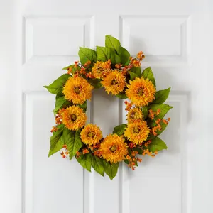 22" Golden Sunflower Wreath 22" Golden Sunflower Wreath