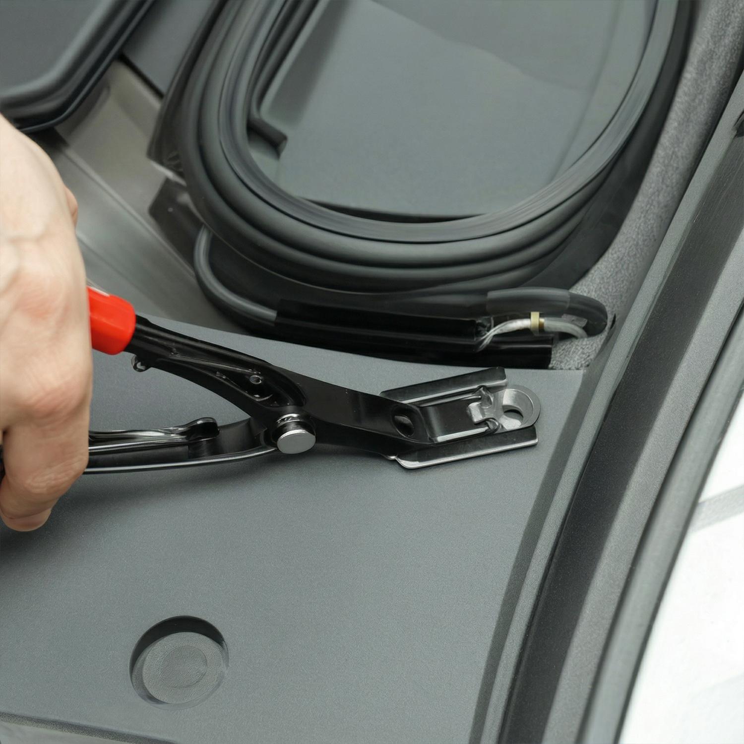 1PCS Automotive Electrical Disconnect Pliers, Auto Repair Pliers, Hose Clamp Pliers, Car Trim Clip Removal Pliers, Wire Terminal Removal Tool, Professional Automotive Repair Tools