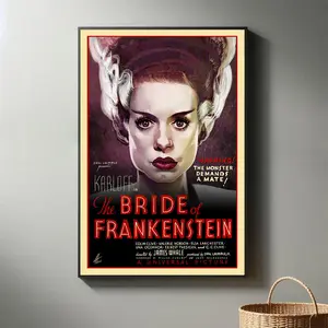 Vintage Classic Horror Movie Art Prints Posters Reprod Universal Monsters Old Hollywood Lot of 8 Creatures Universal Monsters Poster Classic Horror Movie Icons Art Prints Halloween Wall Art for Living Room Bedroom Office Decor Gift