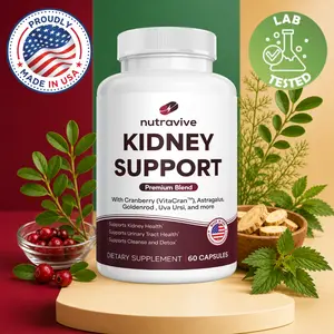 21-in-1 Kidney Support Supplement, VitaCran Cranberry Extract, Astragalus & Chanca Piedra | Compreshensive Formula | Urinary Tract & Bladder Health | GMP Certified | USA Made 60 Capsules