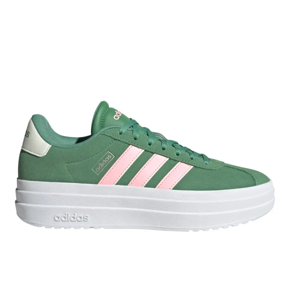 adidas Womens Vl Court Bold Sneakers Shoes Casual - Green adidas Womens Vl Court Bold Sneakers Shoes Casual - Green