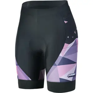 Women's Cycling Shorts 4D Padded Quick Dry  - PS0722-Purple