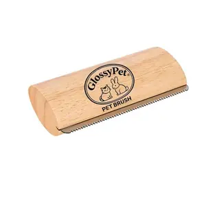 Natural Wooden Pet Comb Set, Easter Essential Pet Grooming Tool, Portable Horse Hair Brush, Pet De-Shedding Comb, Home Use