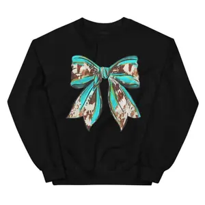 Western Bow ~ Unisex Crewneck Sweatshirts Printed in the USA