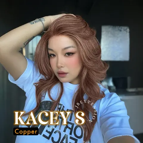 JBEXTENSION 20 Inches Curly Pre-Cut Snowflake Lace Frontlace Glueless Wig KACEY S【PERMATEASE】【BENDY EAR TABS】