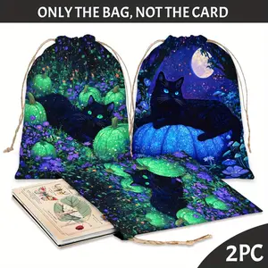 2pcs Tarot Card Gift Bags Tarot Card Protection Drawstring Bags Dice Storage Bags Card & Jewelry Bags Gift Bags