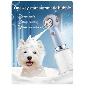 New Pet Foaming Machine Dog Bath Automatic Foamer Cat Shower Gel Foamer Rechargeable Bubble Maker