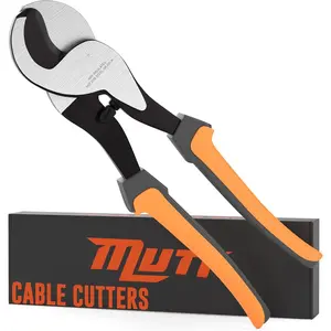 10 Inch Heavy Duty  Cutters for Electrical Wire - Professional  Shears for Copper &  - Cuts up to 2/0 Wire -   with  Grip
