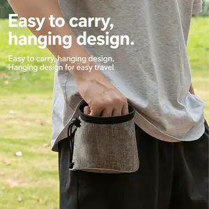 Outdoor Pet Snack Bag, Reflective Dog Walking Snack Pouch, Oxford Cloth Professional Training Dog Food Bag, Durable, Practical and Portable Design