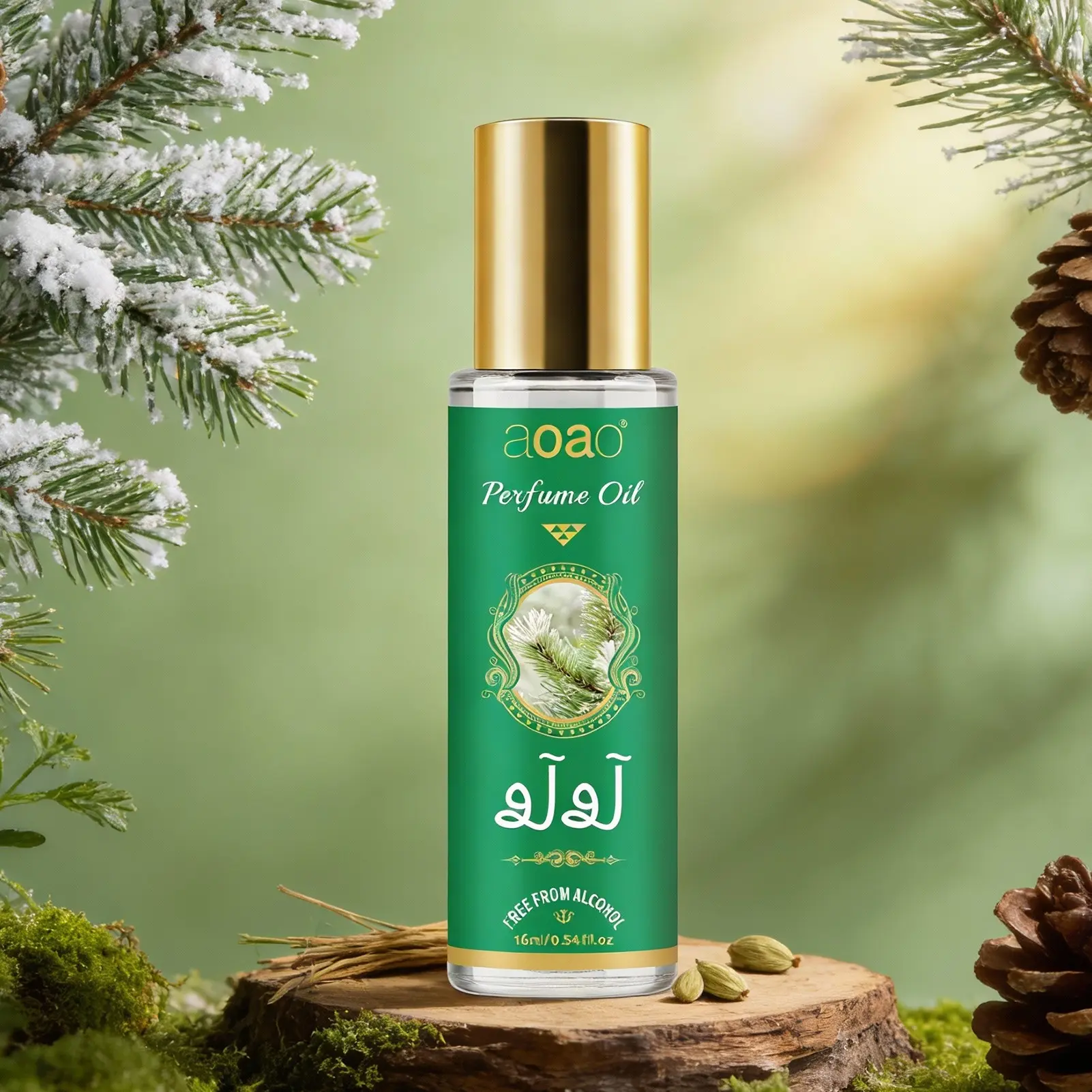 Cedarwood Perfume, Long-Lasting Fresh Scent, Aromatic Woody Fragrance, Captivating Fragrance, Unisex Rollerball Fragrance, 16ML, Suitable for Men and Women, Neutral Aroma