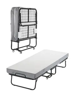 31-Inch By 75-Inch Folding Bed With A 5-Inch Mattress, Twin Size, Grey, For Adults And Guests, Portable Spare Bed For Home, Dorm, Guest Room Or Office, Easy Setup, Durable Steel Frame, Foldable And Space-Saving