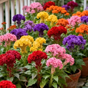 300 Crimson Cockscomb Seeds – Unique, Vibrant Red Blooms for Containers, Borders, and Flower Crafts