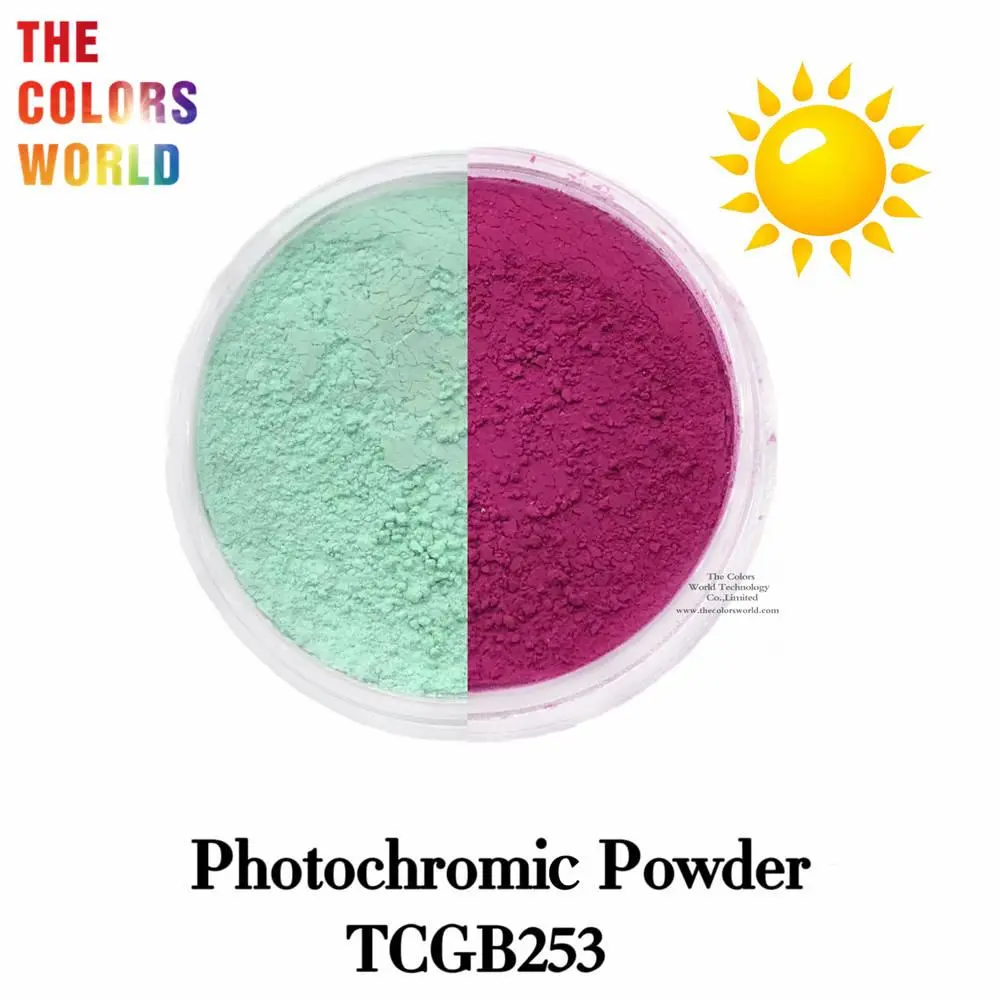 TCT-775 Pochromic Pigment Dye Powder For Color Changing Paint Indoor Clolorless Outdoor Colorful Solar Sensitive to Sunlight