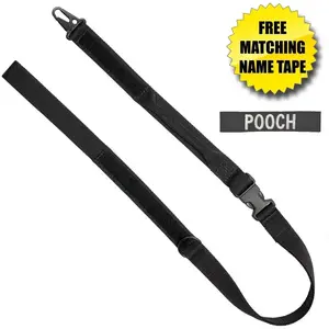 United States Tactical Two-Piece Leash with HK Hook & Quick-Release Buckle
