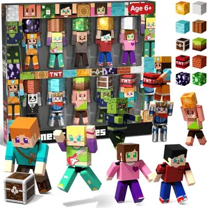 Magneverse 20Pcs Magnetic Action Figures Playset with 360° Rotating Arms Bendable Legs & Secure Magnetic Adhesion for Kids Ages 6+ STEM Enrichment Toys