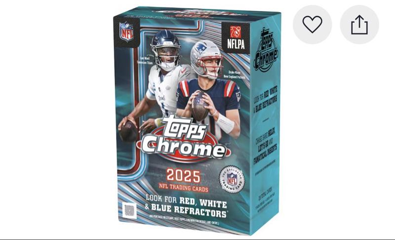 Topps chrome nfl 2025 blaster box
