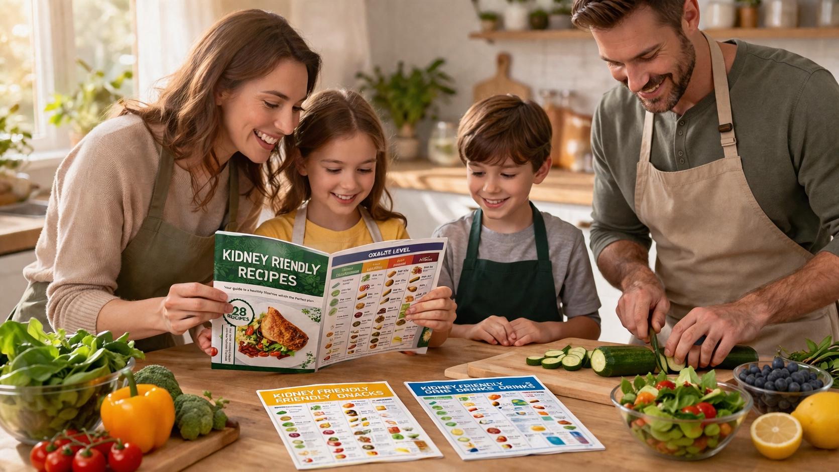 Renal Diet Charts with Meal Ideas Kidney Friendly Food List and Grocery Planning Support for Health Green Alert Red Deep Blue