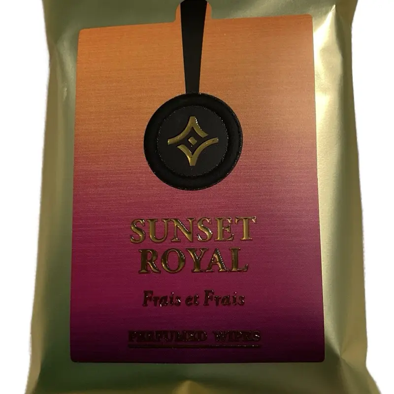 Sunset Royal Frais et Frais Perfumed Wipes 10 x Pack Made in UAE for Freshness