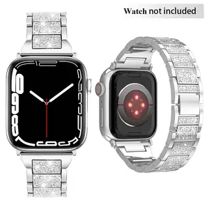 Compatible Apple Watch Women's Band Smart Watch Straps Smartwatch Strap 38mm 40mm 41mm 42mm 44mm Shine Bracelet for Iwatch Series 11 to 1, Fashionable Design for Daily Wear Smart Watch Accessories