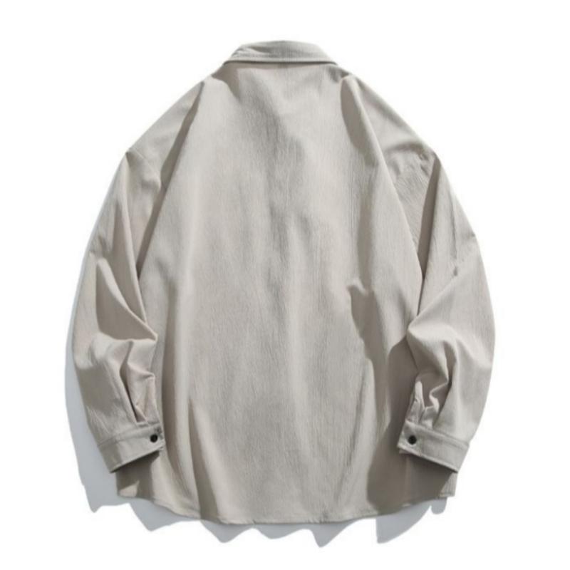 New Chinese-style long-sleeve top featuring bamboo leaf embroidery, a loose fit, frog buttons, design-forward retro high-end feel, and a drapey silhouette—a relaxed casual top with premium quality.