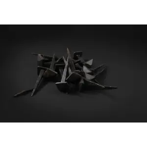Hand Forged Black Iron Ritual Spikes – 3” Square Head