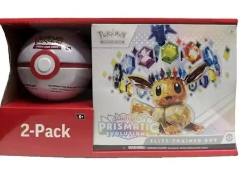 Prismatic Evolutions Elite Trainer Box + Poke ball Bundle - Pokémon TCG