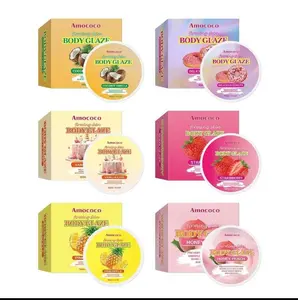 strawberry Face & Body Moisturizer, Hydrating Moisturizing Cream for Dry to Very Dry Fragrance Glaze