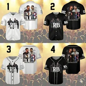 Baseball Jersey, R&B Tour 2026 Jersey, Custom Name Concert Shirt, Team Breezy Jersey, Music Fan Jersey 3