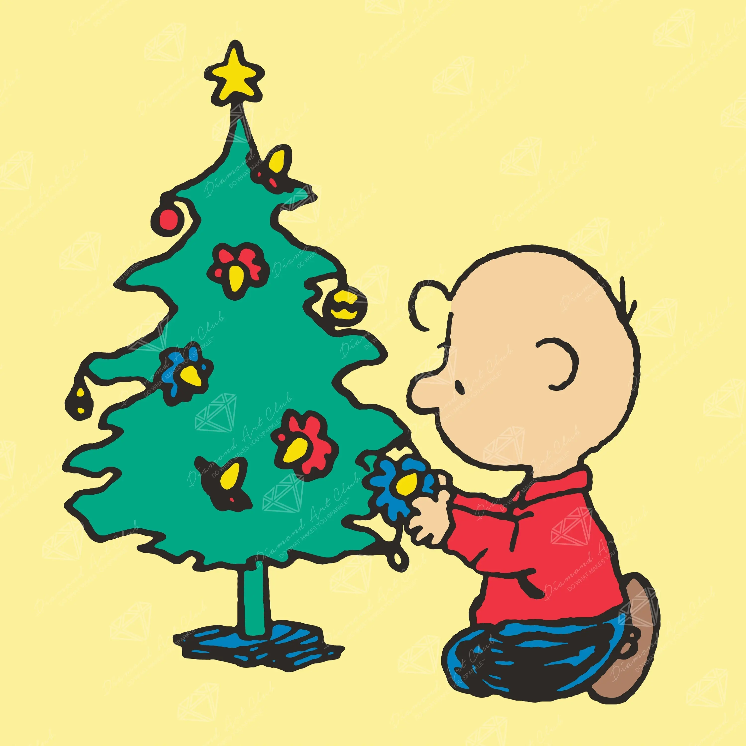Diamond Art Club® Charlie Brown's Christmas Tree Diamond Painting Kit