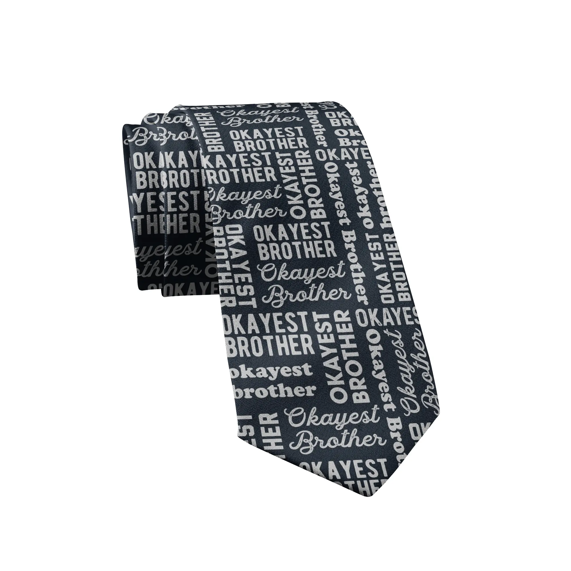 Okayest Brother Necktie Funny Neckties for Men Nerdy Tie for Guys Mens Novelty Neckties Funny Ties Okayest Brother Necktie Funny Neckties for Men Nerdy Tie for Guys Mens Novelty Neckties Funny Ties